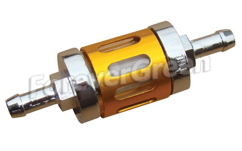 OT018 Universal In-Line Chrome Fuel Filter